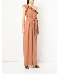 Розовый комбинезон с рюшами от Ulla Johnson