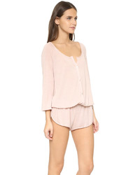 Розовый комбинезон с шортами от Eberjey