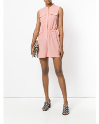 Розовый комбинезон с шортами от PIERRE BALMAIN