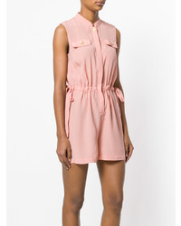 Розовый комбинезон с шортами от PIERRE BALMAIN