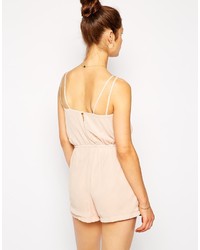Розовый комбинезон с шортами от AX Paris