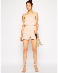 Розовый комбинезон с шортами от AX Paris