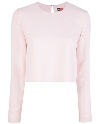 Розовый короткий свитер от MSGM