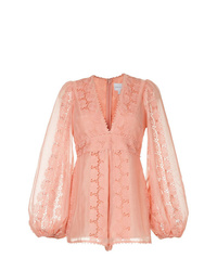 Розовый кружевной комбинезон с шортами от Alice McCall