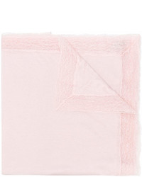 Женский розовый кружевной шарф от Ermanno Scervino