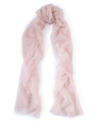 Розовый легкий шарф