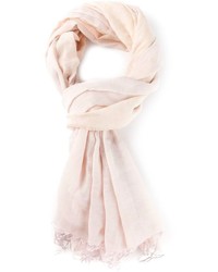 Женский розовый легкий шарф