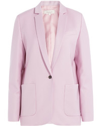 Розовый льняной пиджак