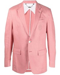 Мужской розовый льняной пиджак от Billionaire