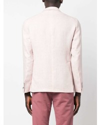 Мужской розовый льняной пиджак от Tagliatore