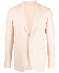 Мужской розовый льняной пиджак от Ermenegildo Zegna