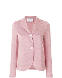 Женский розовый льняной пиджак от Harris Wharf London