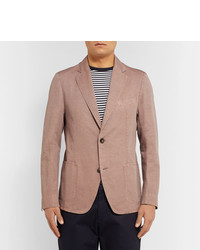Мужской розовый льняной пиджак от Officine Generale