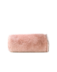 Розовый меховой клатч от Kara