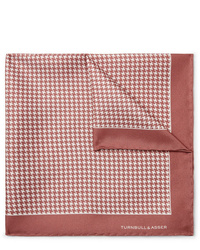 Розовый нагрудный платок с принтом от Turnbull & Asser