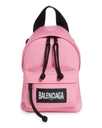 Розовый нейлоновый рюкзак