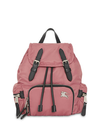 Женский розовый нейлоновый рюкзак от Burberry