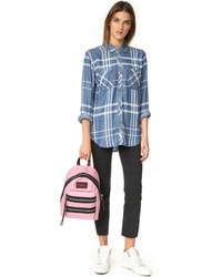 Женский розовый нейлоновый рюкзак от Marc Jacobs