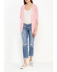 Женский розовый открытый кардиган от Only