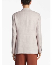 Мужской розовый пиджак в клетку от Zegna