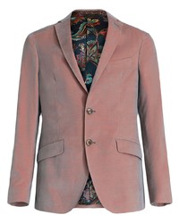 Мужской розовый пиджак с "огурцами" от Etro