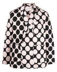 Мужской розовый пиджак с принтом от Henrik Vibskov