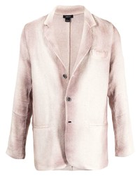 Мужской розовый пиджак с узором зигзаг от Avant Toi