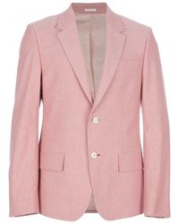 Мужской розовый пиджак от Alexander McQueen
