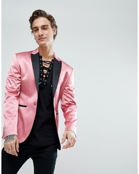 Мужской розовый пиджак от ASOS DESIGN