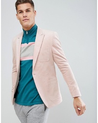 Мужской розовый пиджак от ASOS DESIGN