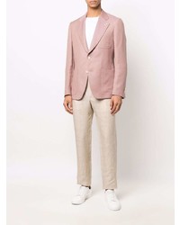 Мужской розовый пиджак от Lardini