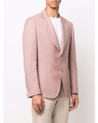 Мужской розовый пиджак от Lardini