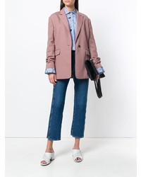 Женский розовый пиджак от Frenken