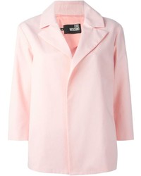 Женский розовый пиджак от Love Moschino