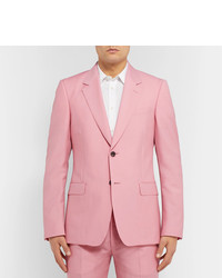 Мужской розовый пиджак от Alexander McQueen