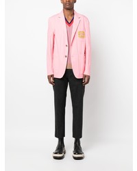 Мужской розовый пиджак от Versace