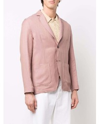 Мужской розовый пиджак от Lardini
