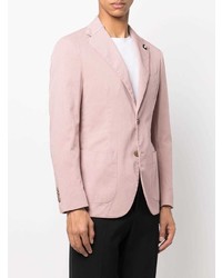 Мужской розовый пиджак от Lardini