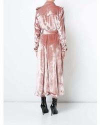 Женский розовый плащ от Fleur Du Mal