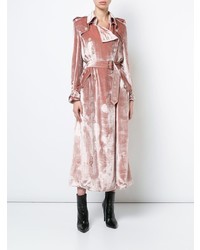 Женский розовый плащ от Fleur Du Mal