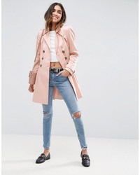 Женский розовый плащ от Asos