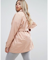 Женский розовый плащ от Junarose