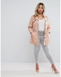 Женский розовый плащ от Junarose