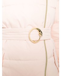 Женский розовый пуховик от Cavalli Class