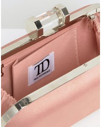 Розовый сатиновый клатч от True Decadence