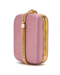 Розовый сатиновый клатч от Tufi Duek