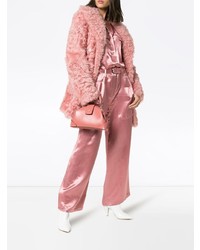 Розовый сатиновый комбинезон от Sies Marjan