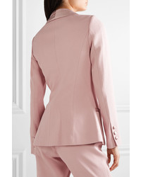 Женский розовый сатиновый пиджак от Brandon Maxwell