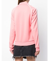 Женский розовый свитер на молнии от adidas