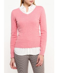 Женский розовый свитер с v-образным вырезом от Baon